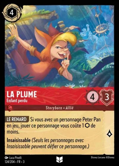 Carte Lorcana 124/204 La Plume Foil | LorenZone