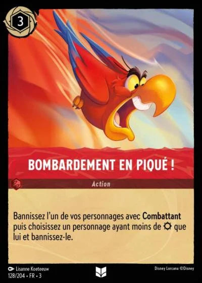 Carte Lorcana 128/204 Bombardement en piqué ! Foil | LorenZone