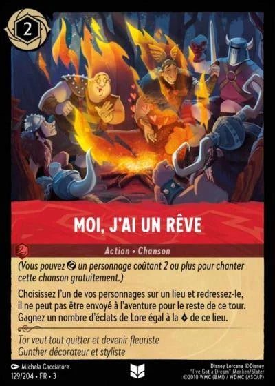 Carte Lorcana 129/204 Moi, j'ai un rêve Foil | LorenZone