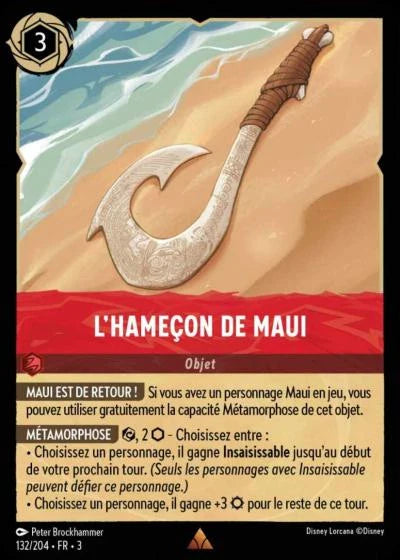 Carte Lorcana 132/204 L'hameçon de Maui Foil | LorenZone