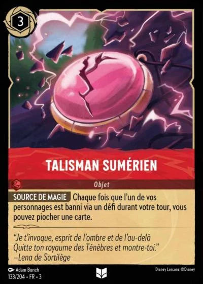 Carte Lorcana 133/204 Talisman sumérien Foil | LorenZone
