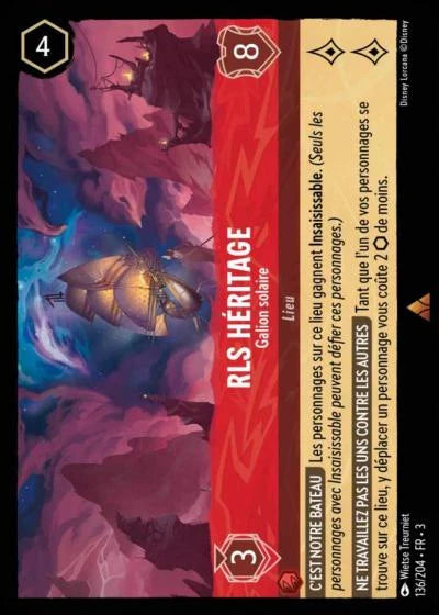 Carte Lorcana 136/204 RLS Héritage Foil | LorenZone