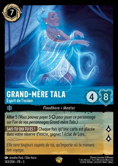 Carte Lorcana 143/204 Grand-mère Tala Foil | LorenZone