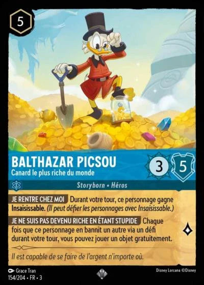 Carte Lorcana 154/204 Balthazar Picsou Foil | LorenZone
