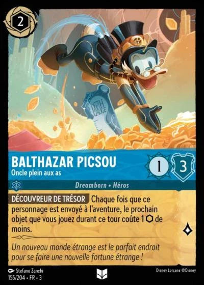 Carte Lorcana 155/204 Balthazar Picsou Foil | LorenZone