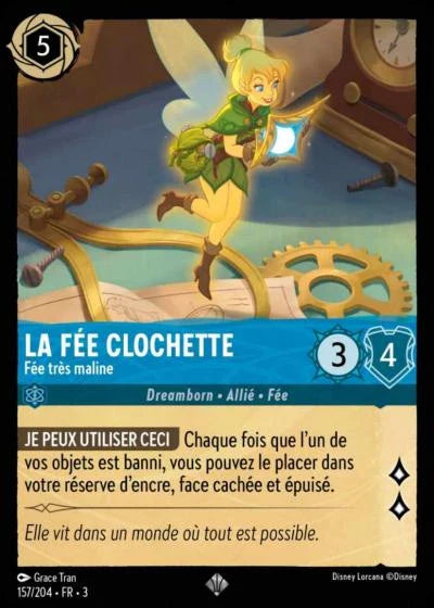 Carte Lorcana 157/204 La Fée Clochette Foil | LorenZone