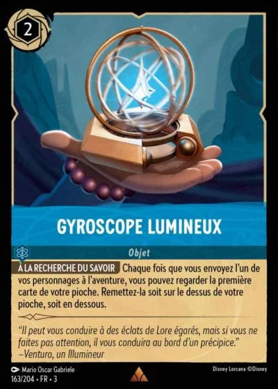 Carte Lorcana 163/204 Gyroscope lumineux Foil | LorenZone