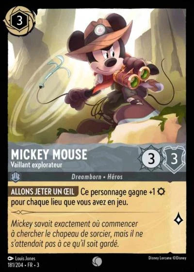 Carte Lorcana 181/204 Mickey Mouse Foil | LorenZone