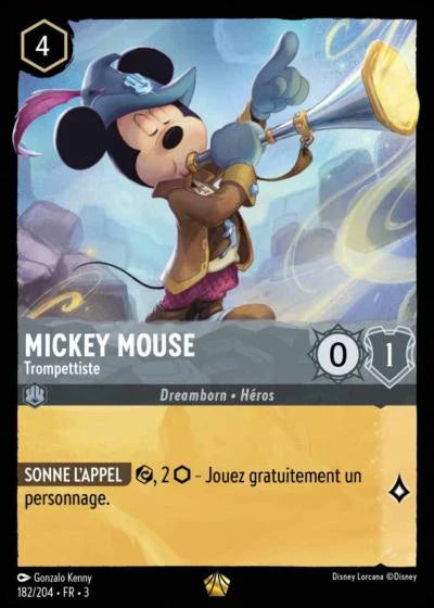 Carte Lorcana 182/204 Mickey Mouse Foil | LorenZone