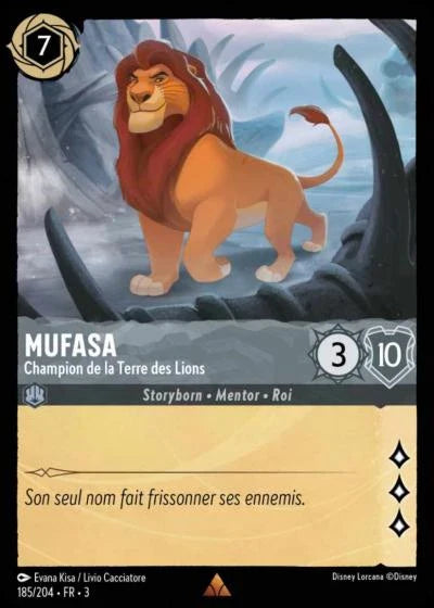 Carte Lorcana 185/204 Mufasa Foil | LorenZone