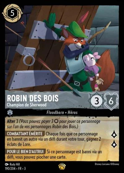 Carte Lorcana 190/204 Robin des Bois Foil | LorenZone