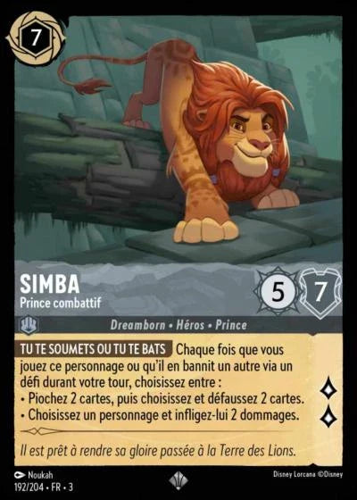 Carte Lorcana 192/204 Simba Foil | LorenZone