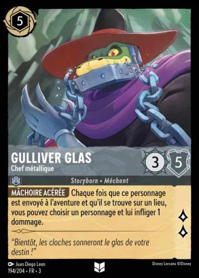 Carte Lorcana 194/204 Gulliver Glas Foil | LorenZone