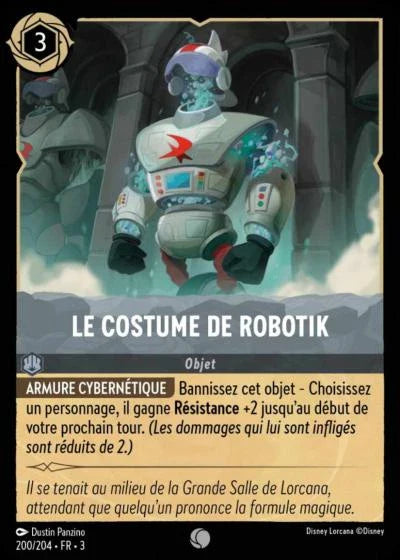 Carte Lorcana 200/204 Le costume de Robotik Foil | LorenZone