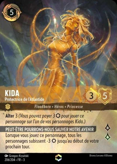 Carte Lorcana 206/204 Kida Enchantée | LorenZone
