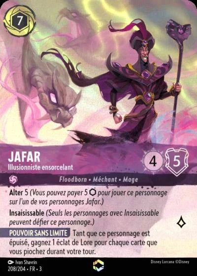 Carte Lorcana 208/204 Jafar Enchantée | LorenZone