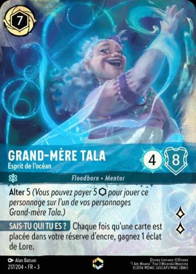 Carte Lorcana 217/204 Grand-mère Tala Enchantée | LorenZone