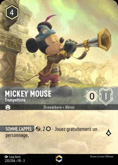 Carte Lorcana 220/204 Mickey Mouse Enchantée | LorenZone