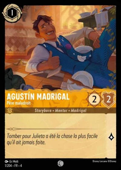 Carte Lorcana 001/204 Agustín Madrigal Foil | LorenZone