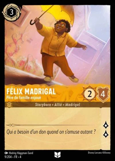 Carte Lorcana 009/204 Félix Madrigal Foil | LorenZone