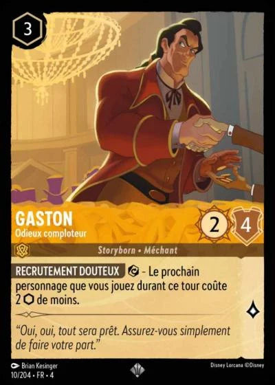 Carte Lorcana 010/204 Gaston Foil | LorenZone