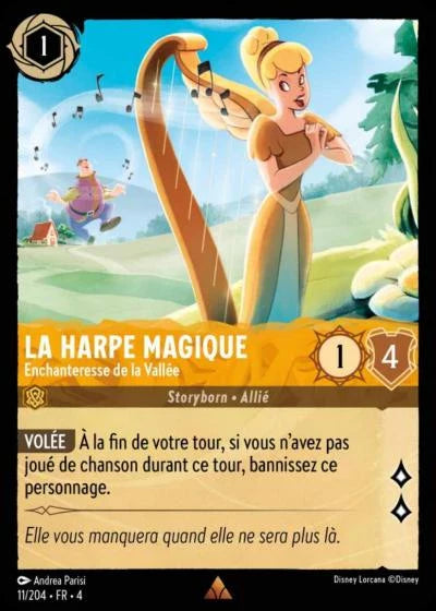 Carte Lorcana 011/204 La Harpe Magique Foil | LorenZone