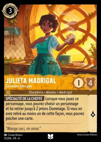 Carte Lorcana 013/204 Julieta Madrigal Foil | LorenZone