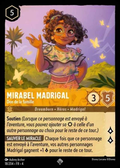 Carte Lorcana 018/204 Mirabel Madrigal Foil | LorenZone