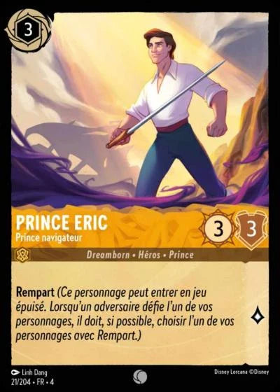 Carte Lorcana 021/204 Prince Eric Foil | LorenZone
