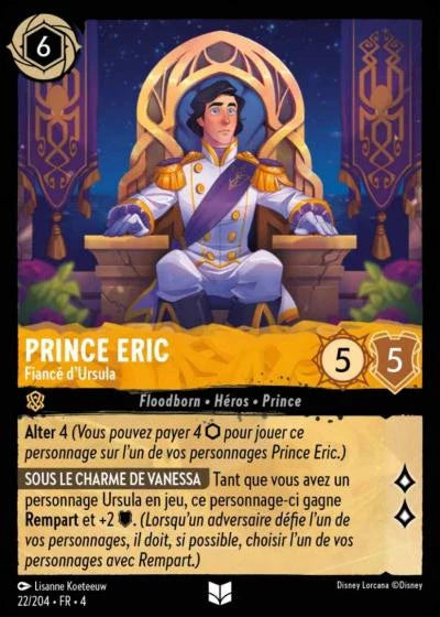 Carte Lorcana 022/204 Prince Eric Foil | LorenZone