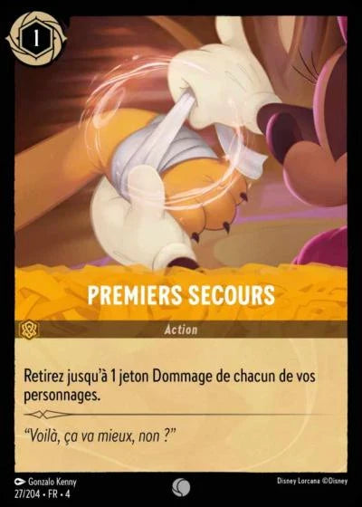 Carte Lorcana 027/204 Premiers Secours Foil | LorenZone
