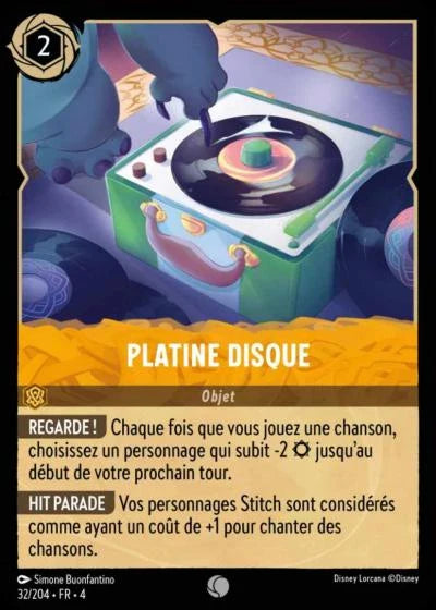 Carte Lorcana 032/204 Platine disque Foil | LorenZone
