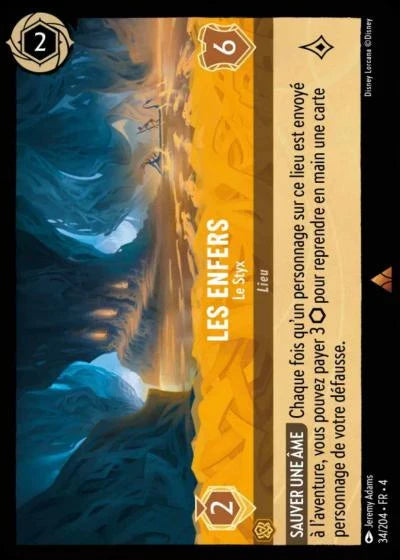 Carte Lorcana 034/204 Les Enfers Foil | LorenZone