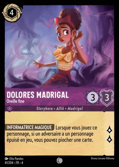 Carte Lorcana 041/204 Dolores Madrigal Foil | LorenZone