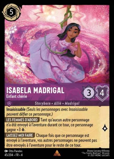 Carte Lorcana 045/204 Isabela Madrigal Foil | LorenZone
