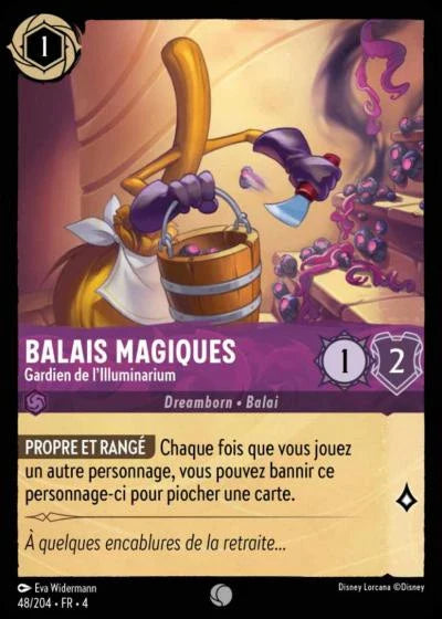 Carte Lorcana 048/204 Balais magiques Foil | LorenZone