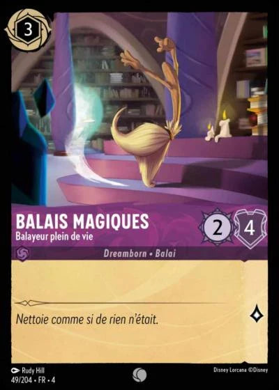 Carte Lorcana 049/204 Balais magiques Foil | LorenZone