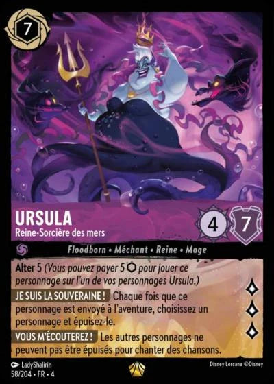 Carte Lorcana 058/204 Ursula Foil | LorenZone