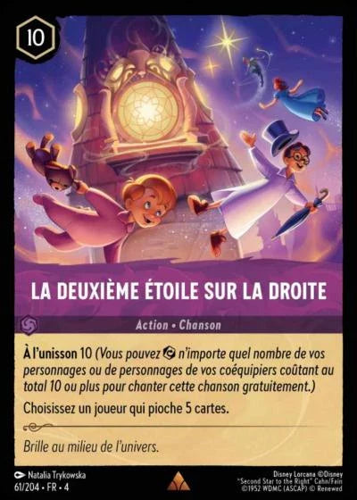 Carte Lorcana 061/204 La Deuxième Étoile sur la Droite Foil | LorenZone