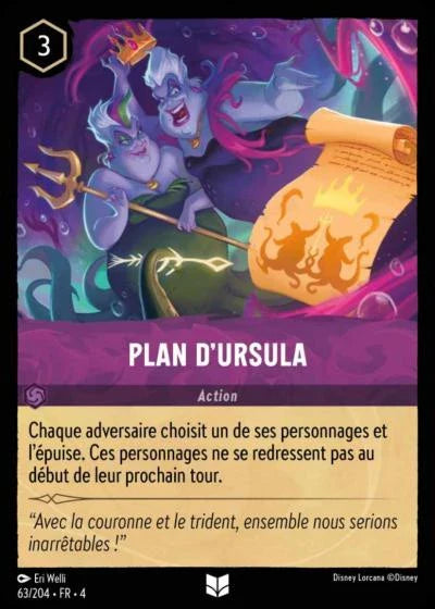 Carte Lorcana 063/204 Plan d'Ursula Foil | LorenZone
