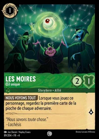 Carte Lorcana 089/204 Les Moires Foil | LorenZone