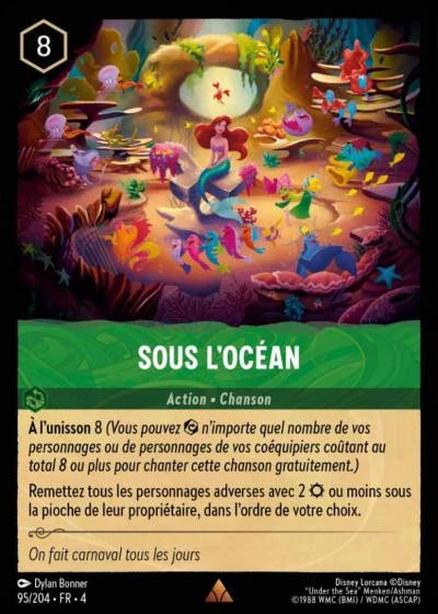 Carte Lorcana 095/204 Sous l'océan Foil | LorenZone