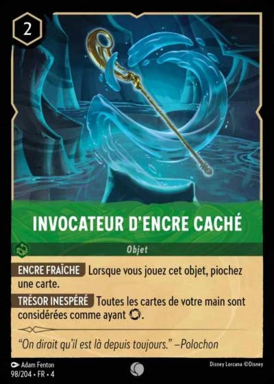 Carte Lorcana 098/204 Invocateur d'encre caché Foil | LorenZone