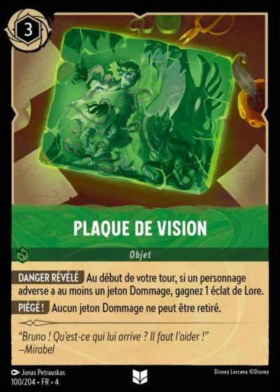 Carte Lorcana 100/204 Plaque de vision Foil | LorenZone