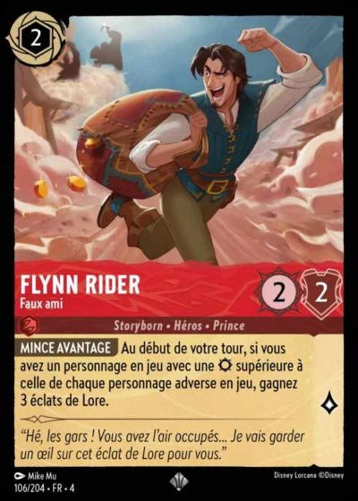 Carte Lorcana 106/204 Flynn Rider Foil | LorenZone