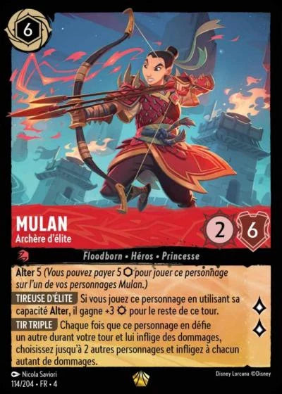 Carte Lorcana 114/204 Mulan Foil | LorenZone