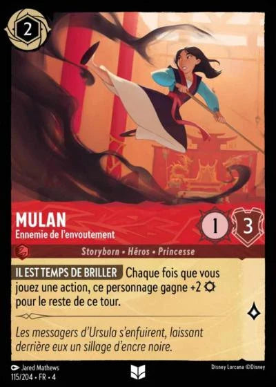 Carte Lorcana 115/204 Mulan Foil | LorenZone