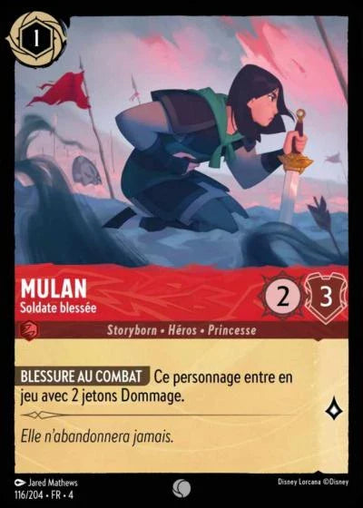 Carte Lorcana 116/204 Mulan Foil | LorenZone
