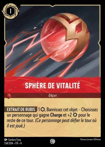 Carte Lorcana 134/204 Sphère de Vitalité Foil | LorenZone