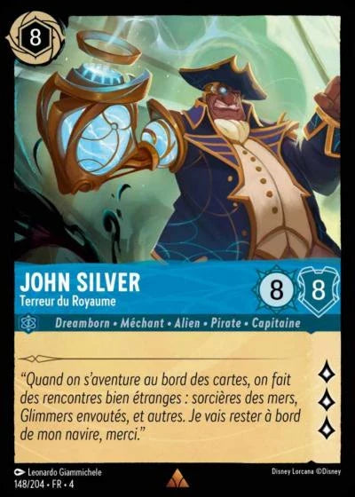 Carte Lorcana 148/204 John Silver Foil | LorenZone